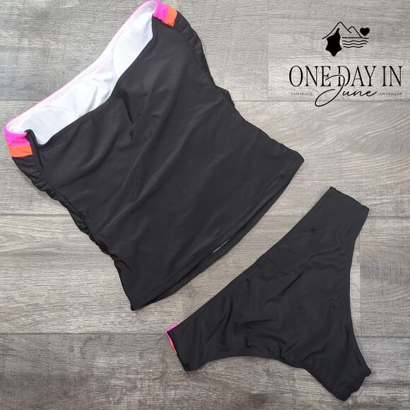 CharmLeaks Strapless Tankini Swimsuit Size XL - Picture 4 of 4